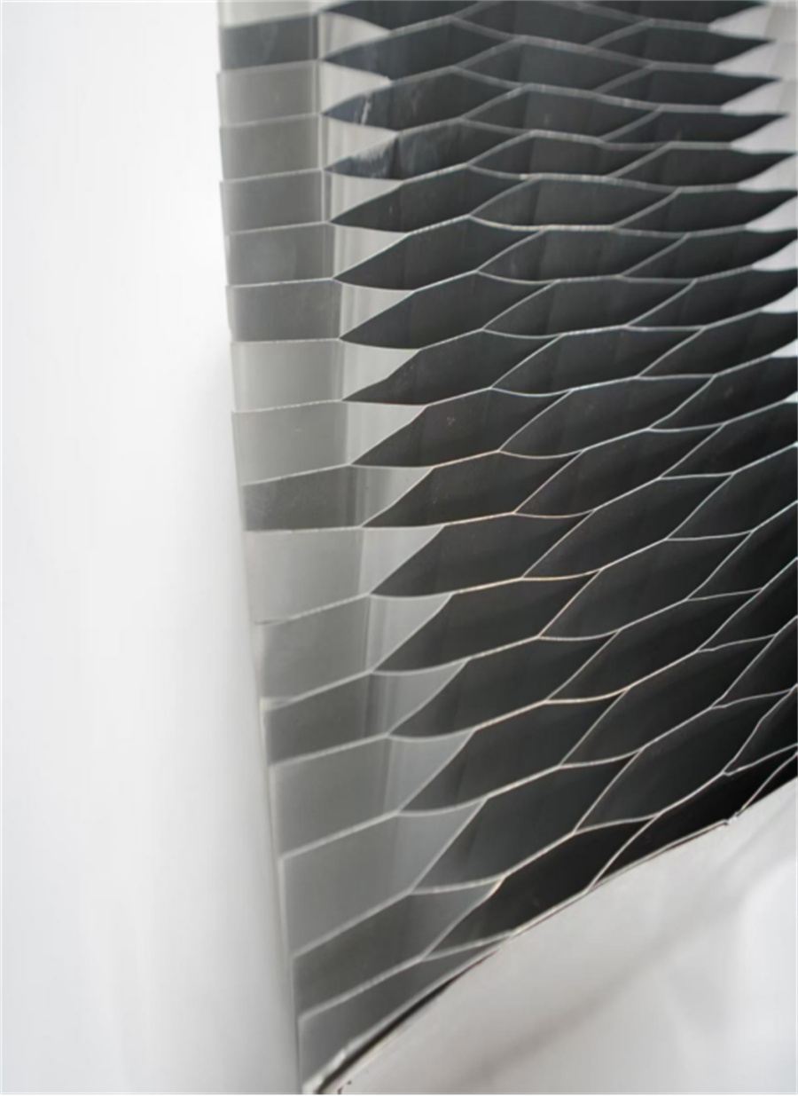 铝蜂窝芯半展开状态