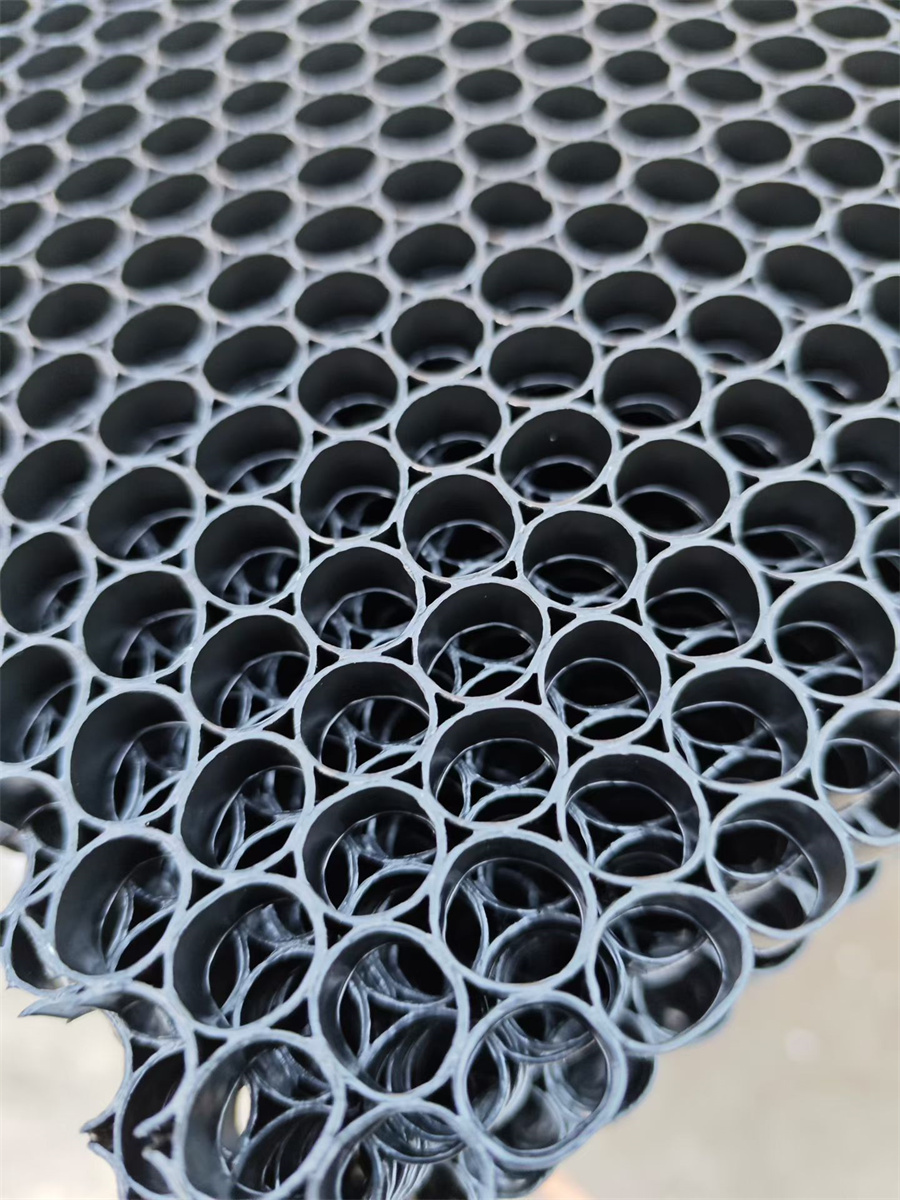 黑色塑料蜂窝网圆孔
